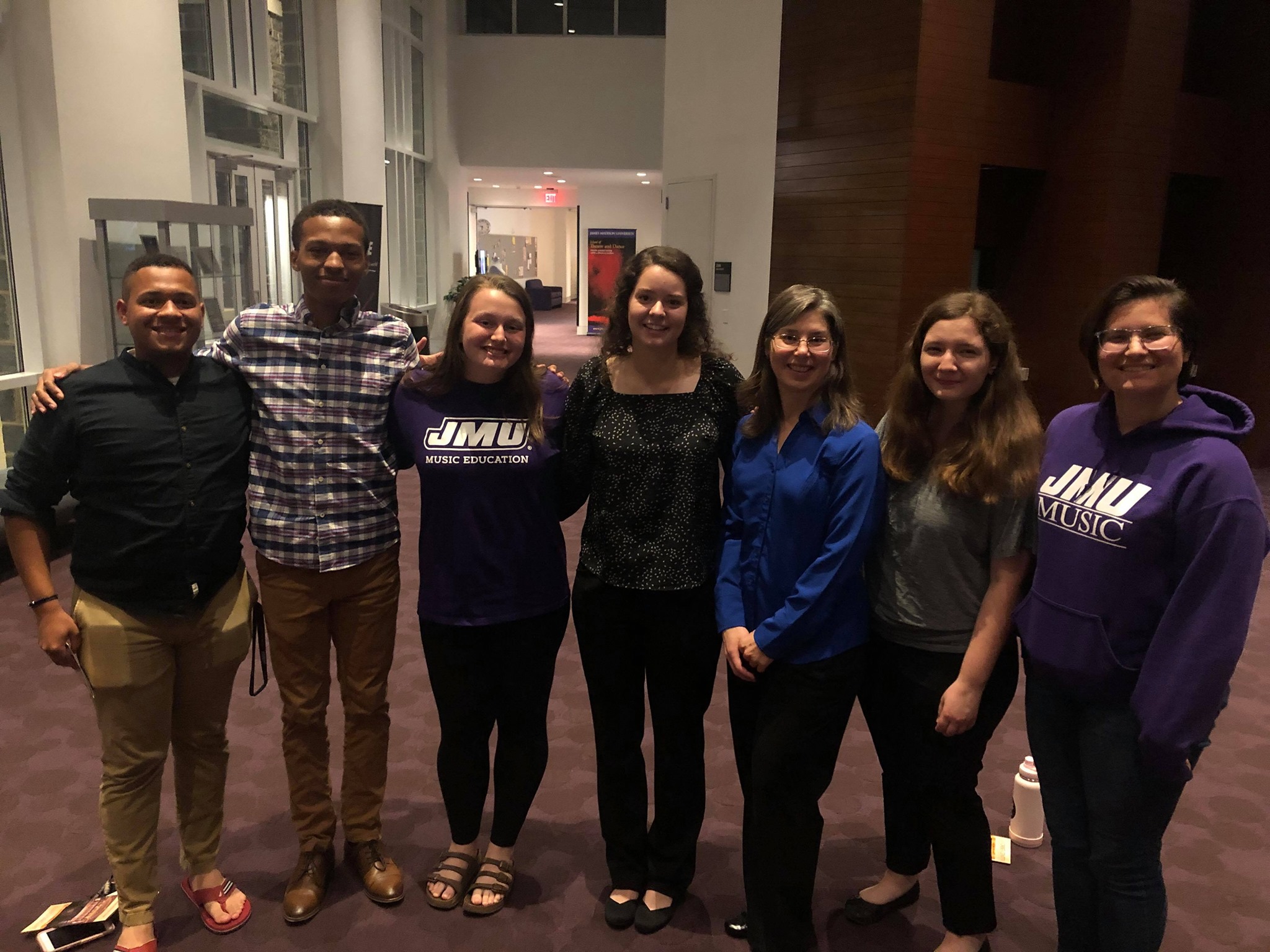 Oboe students in Forbes Center