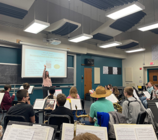 Concert Band rehearsing