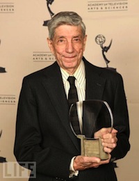 Photo of Charles Alvin Lisanby holding an award