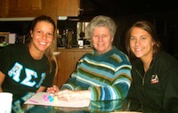 Photo of JMU nursing majors volunteering with the Caregivers Community Network