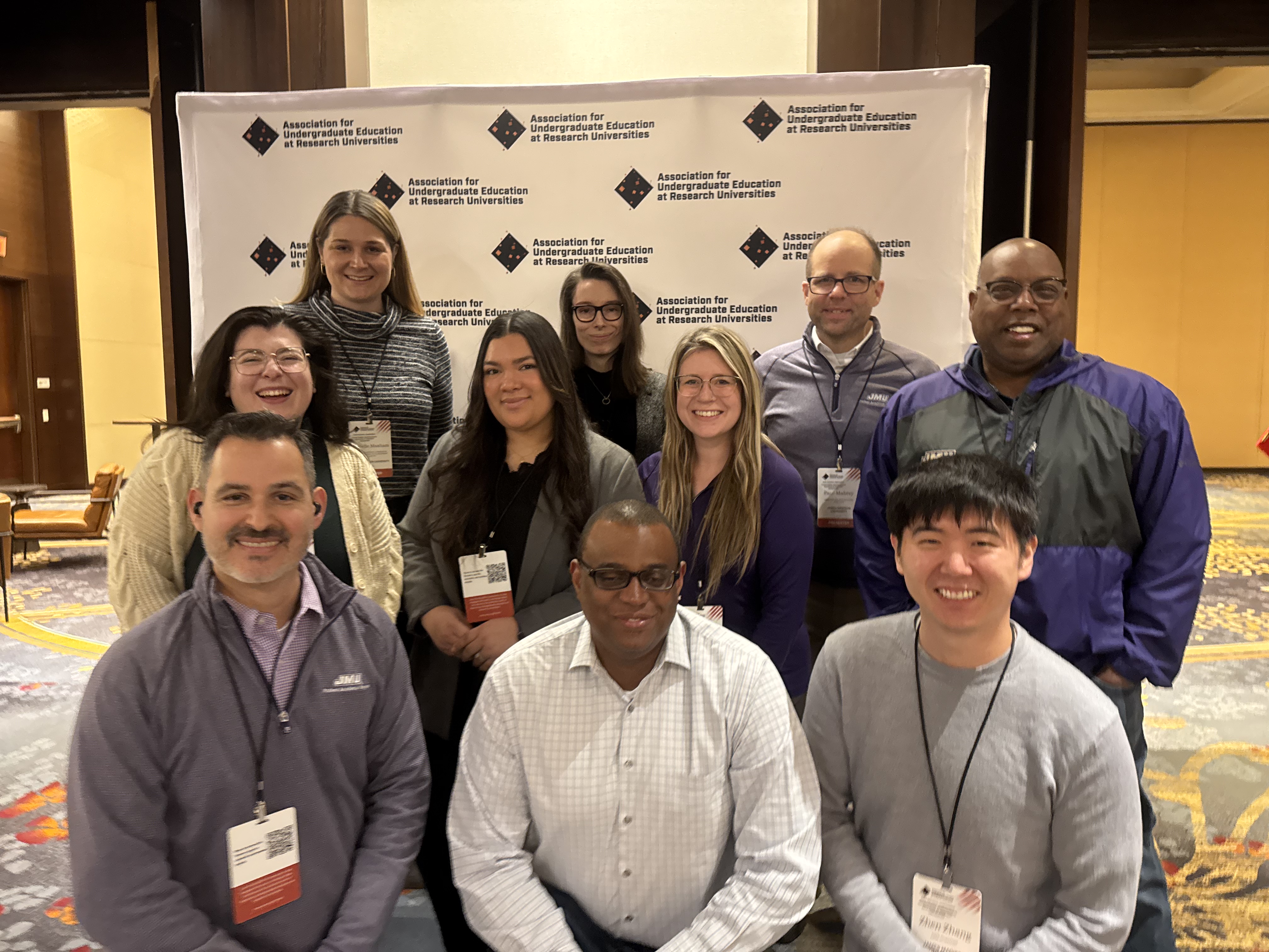 Picture of JMU representatives posing for picture at UERU conference
