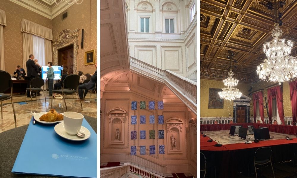 Interior of the Bank of Italy. Photos: Elizabeth Rolen