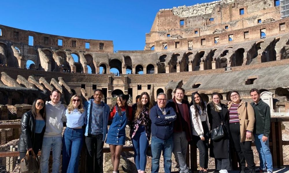 EUPS cohort in the Roman Colosseum. Photo: Malik Smith