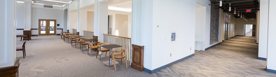 photo inside the new Carrier Library