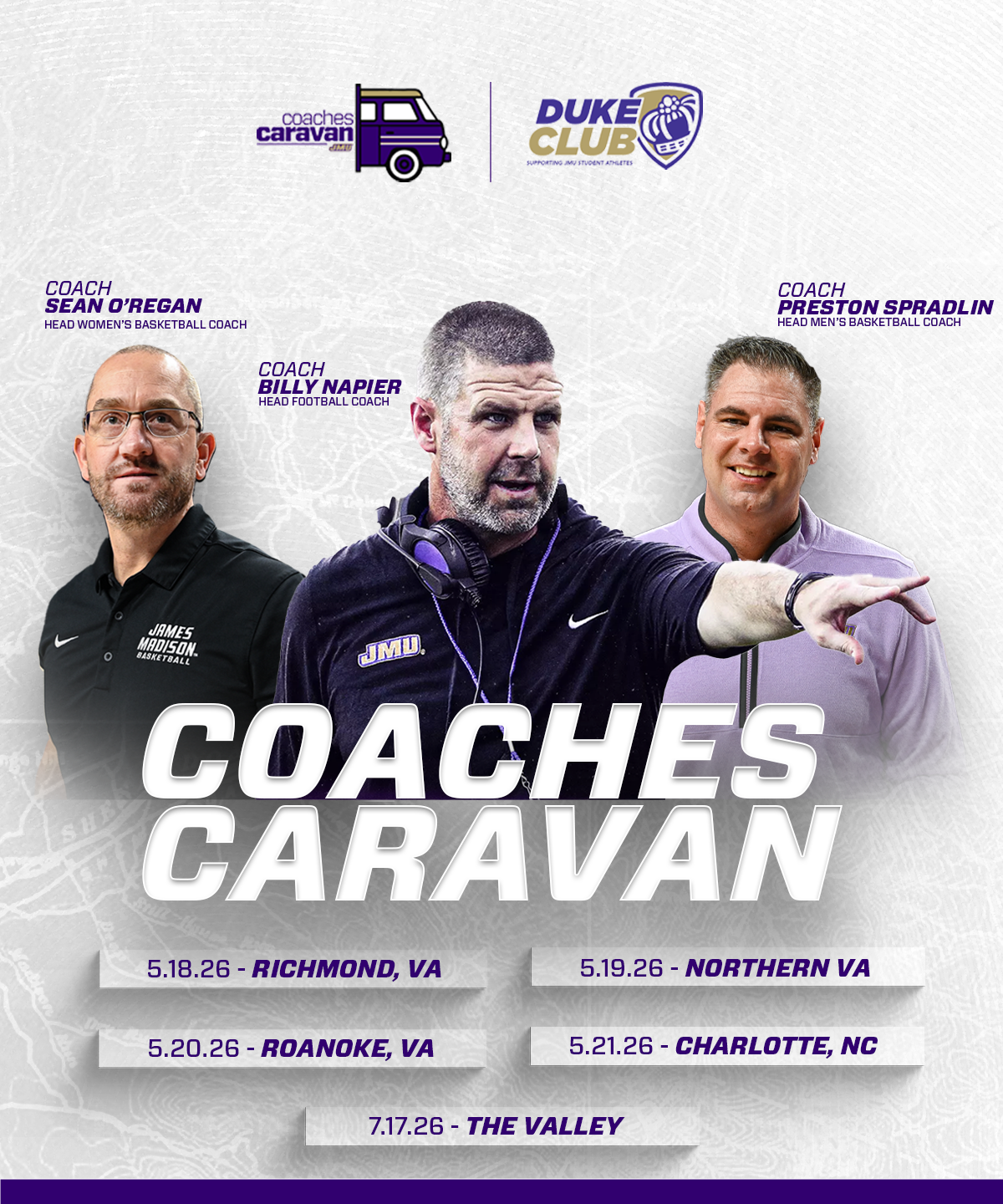 Coaches Caravan, Women's & Men's Basketball and Football coaches