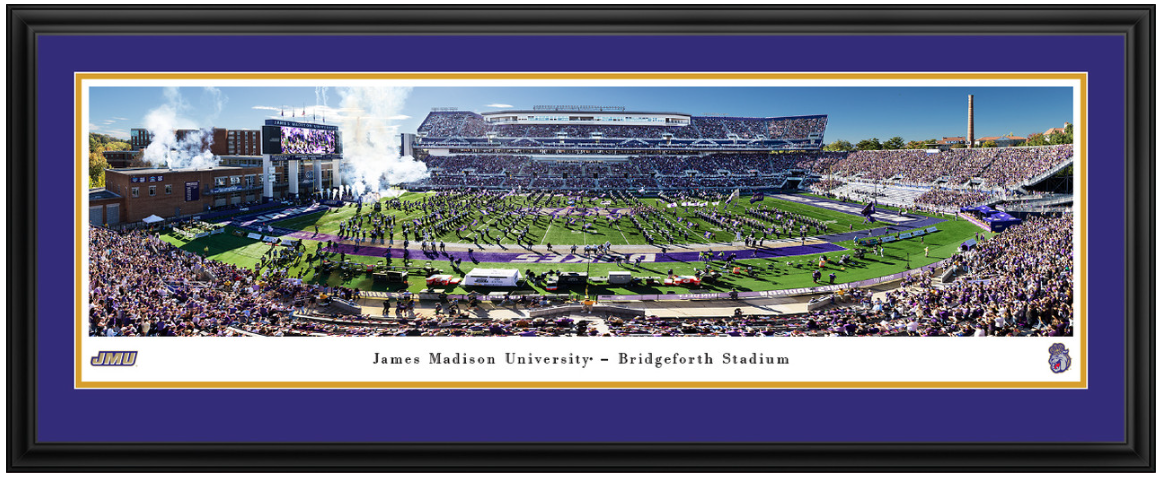 Photo of Bridgeforth Stadium during Homecoming Football Game.