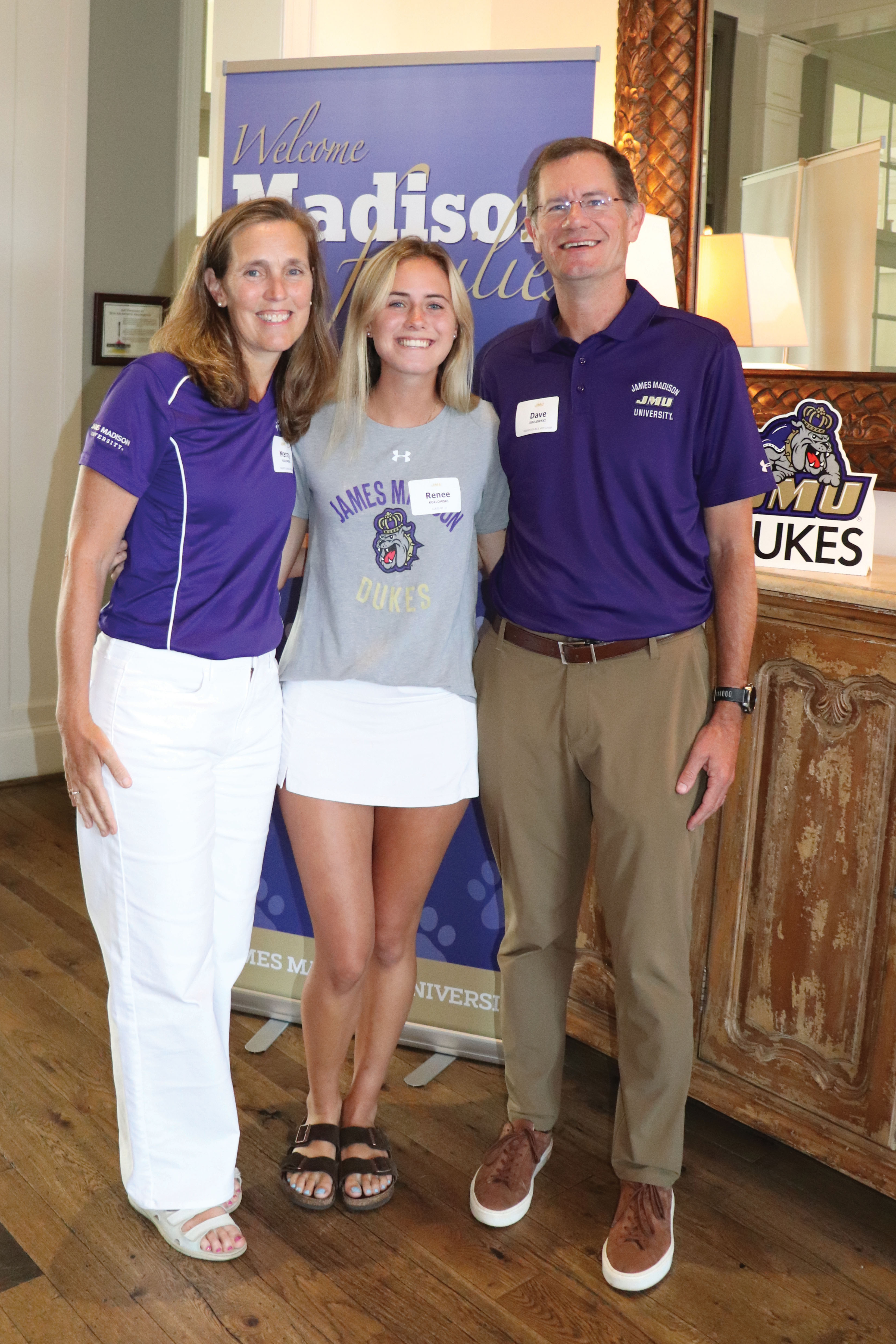 Dave and Marcy Kozlowski with their daughter.