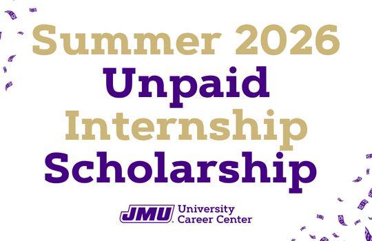 Summer 2026 Unpaid Internship Scholarship, University Career Center