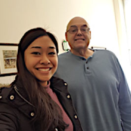 Picture of professor Reg. Foucar-Szocki and Kesi Hapsari