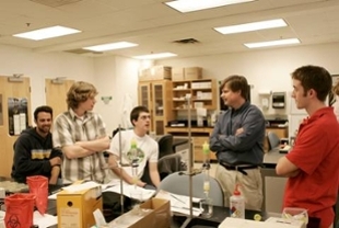 students in lab