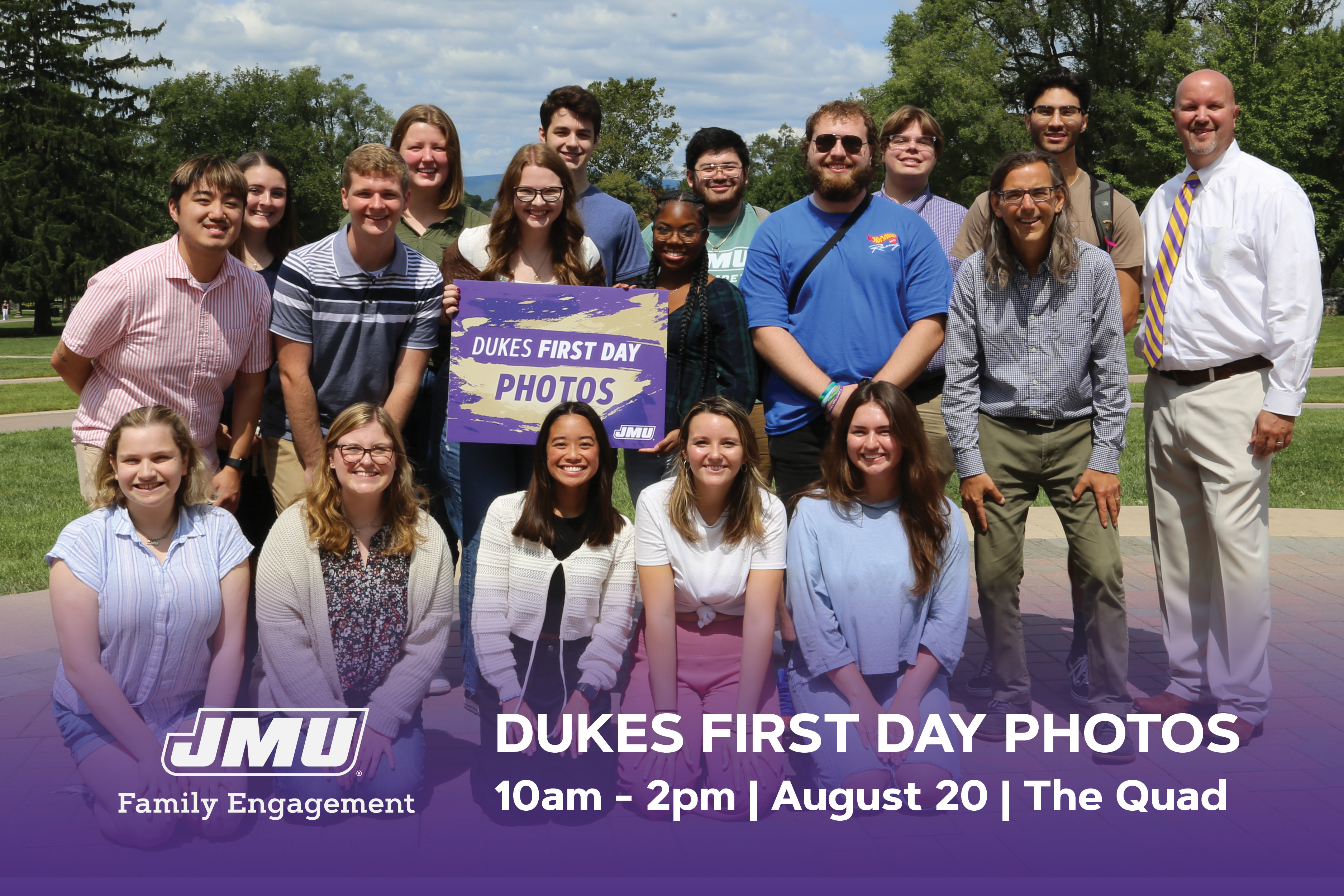 Tim Miller & Students on Dukes First Day
