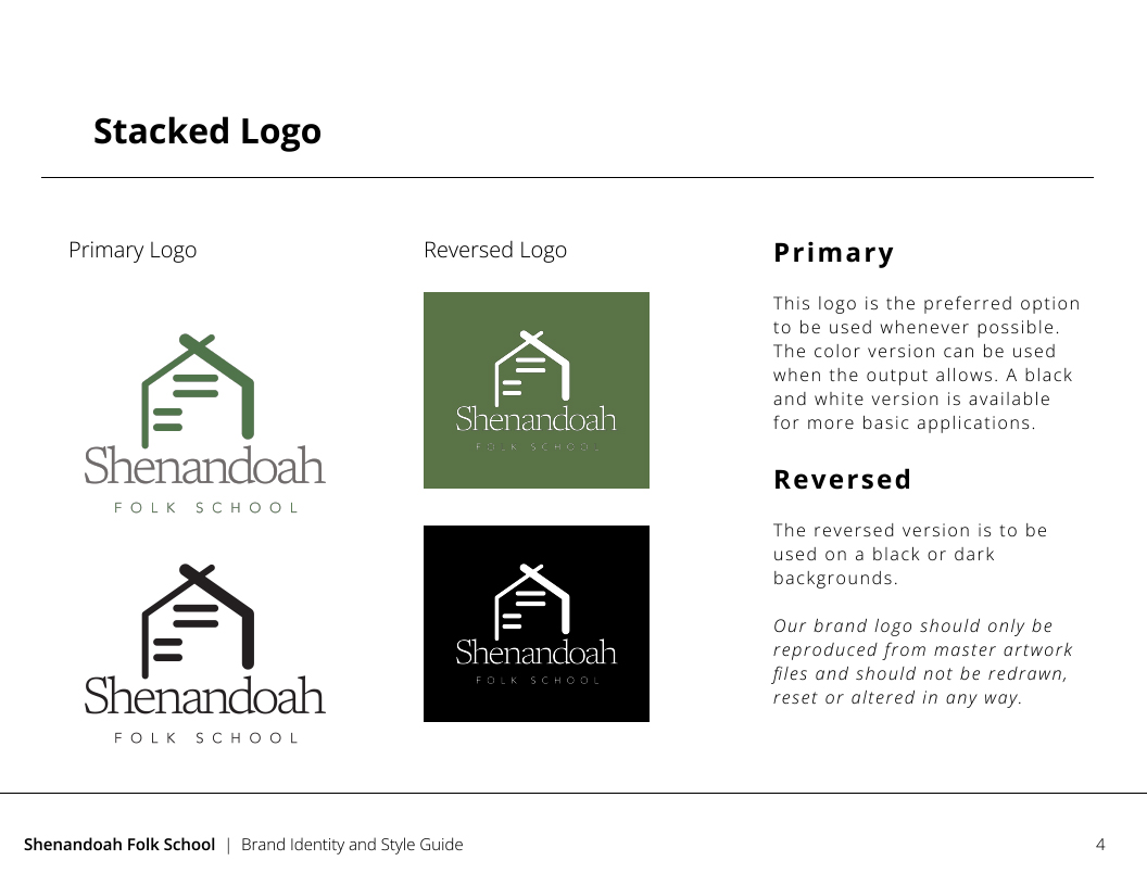 shenandoah folk school guide