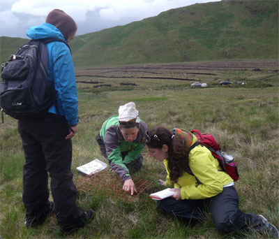 students at research site in Ireland