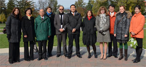 group photo on the Quad