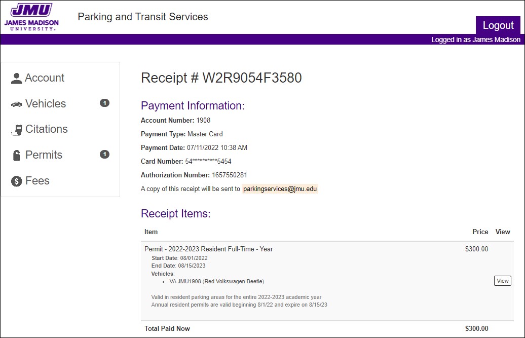 reciept