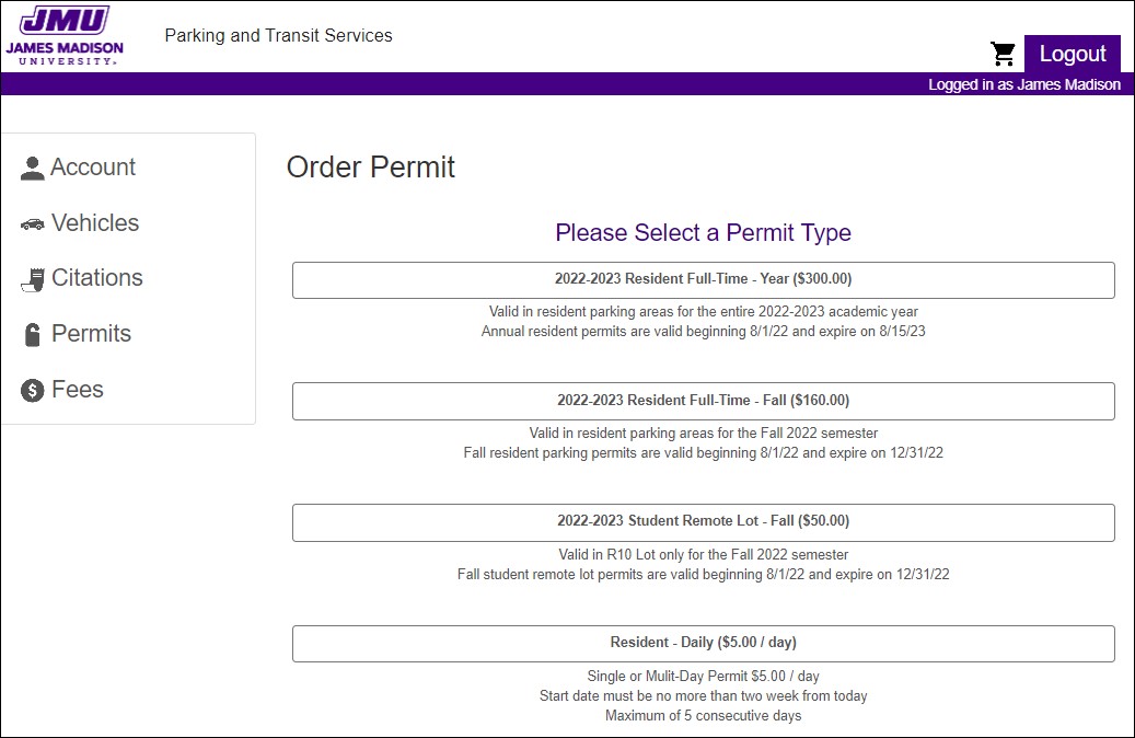 select permit