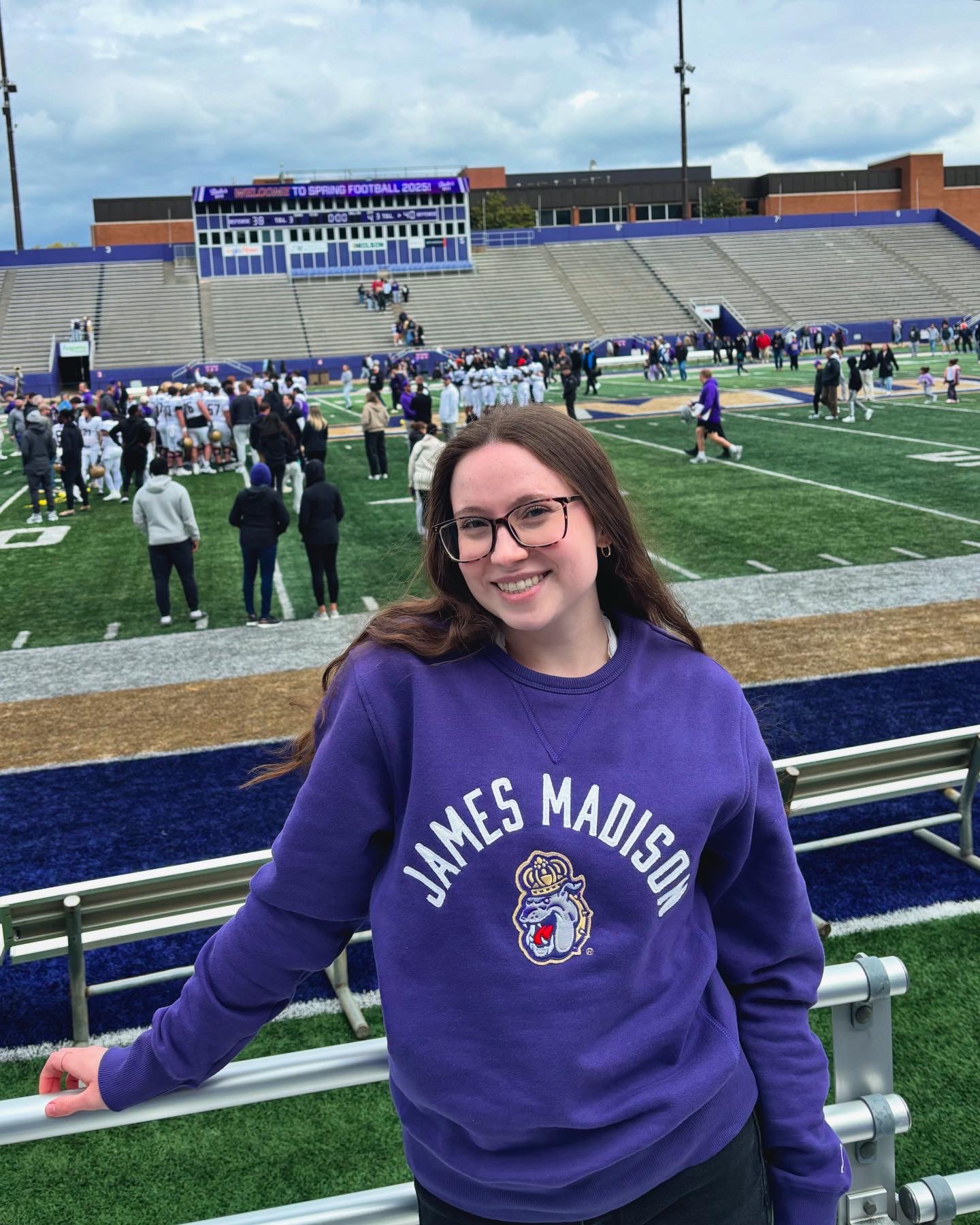 JMU ADP Female Student at Bridgeforth Stadium