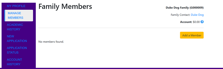 Family Members Screenshot