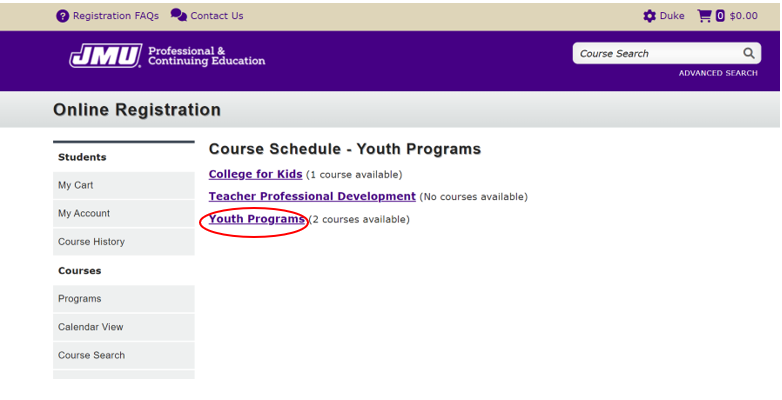 Youth Programs