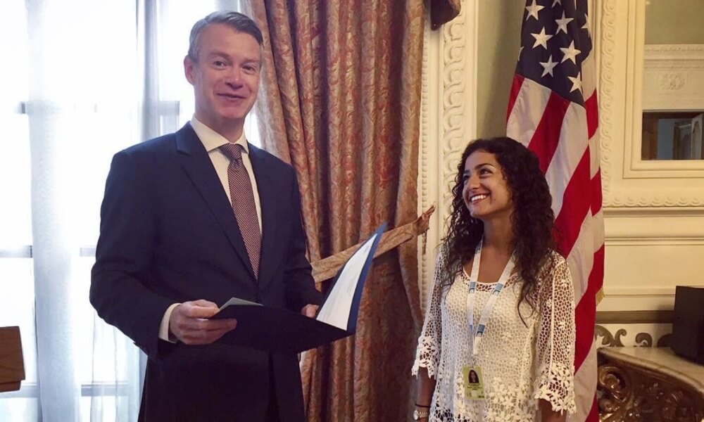Marisa Campanella interning at the U.S. Consulate General Florence