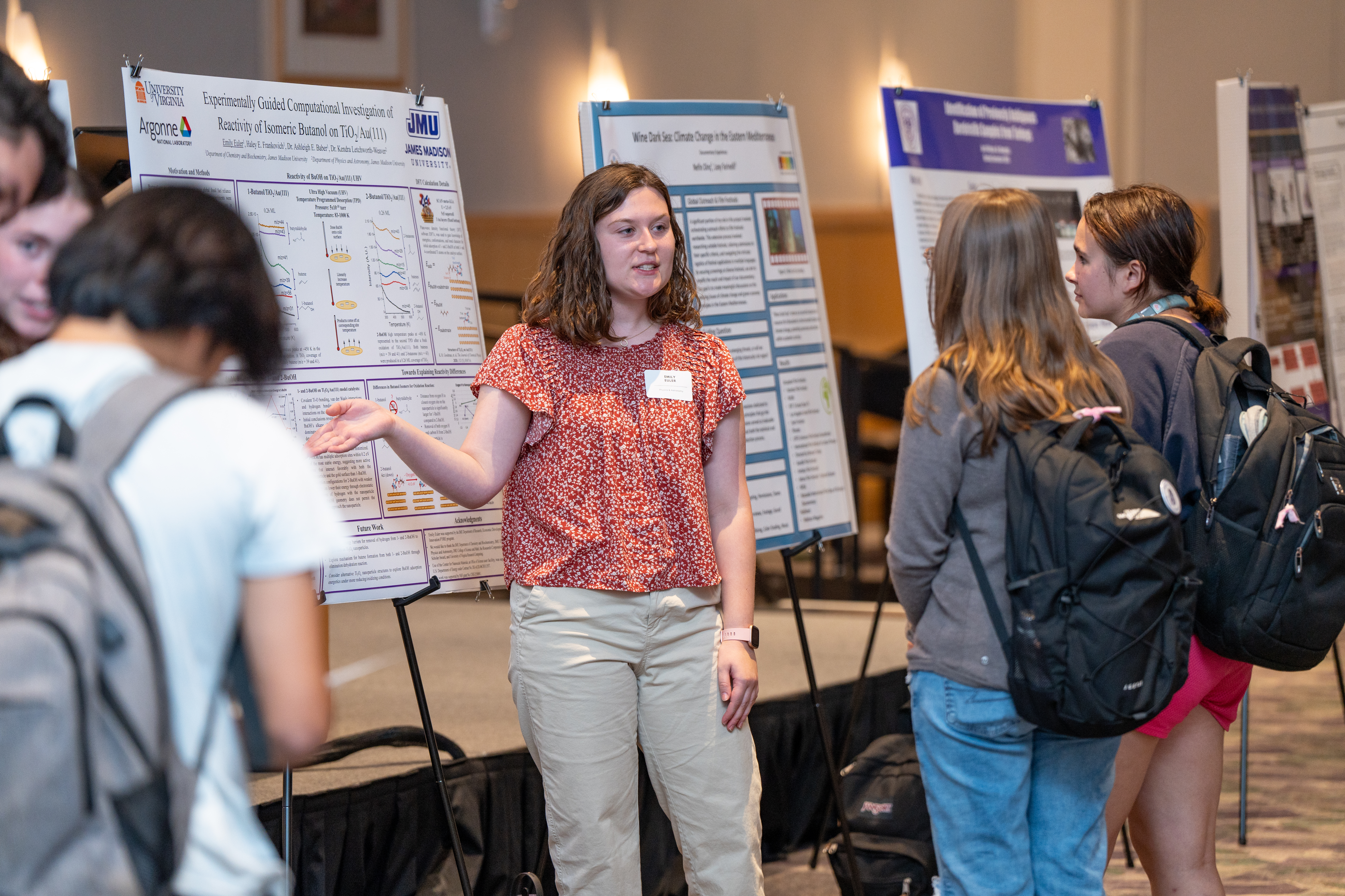 Emily Euler, winner of the 2026 Goldwater Scholarship, presenting at the FYRE 2024 symposium