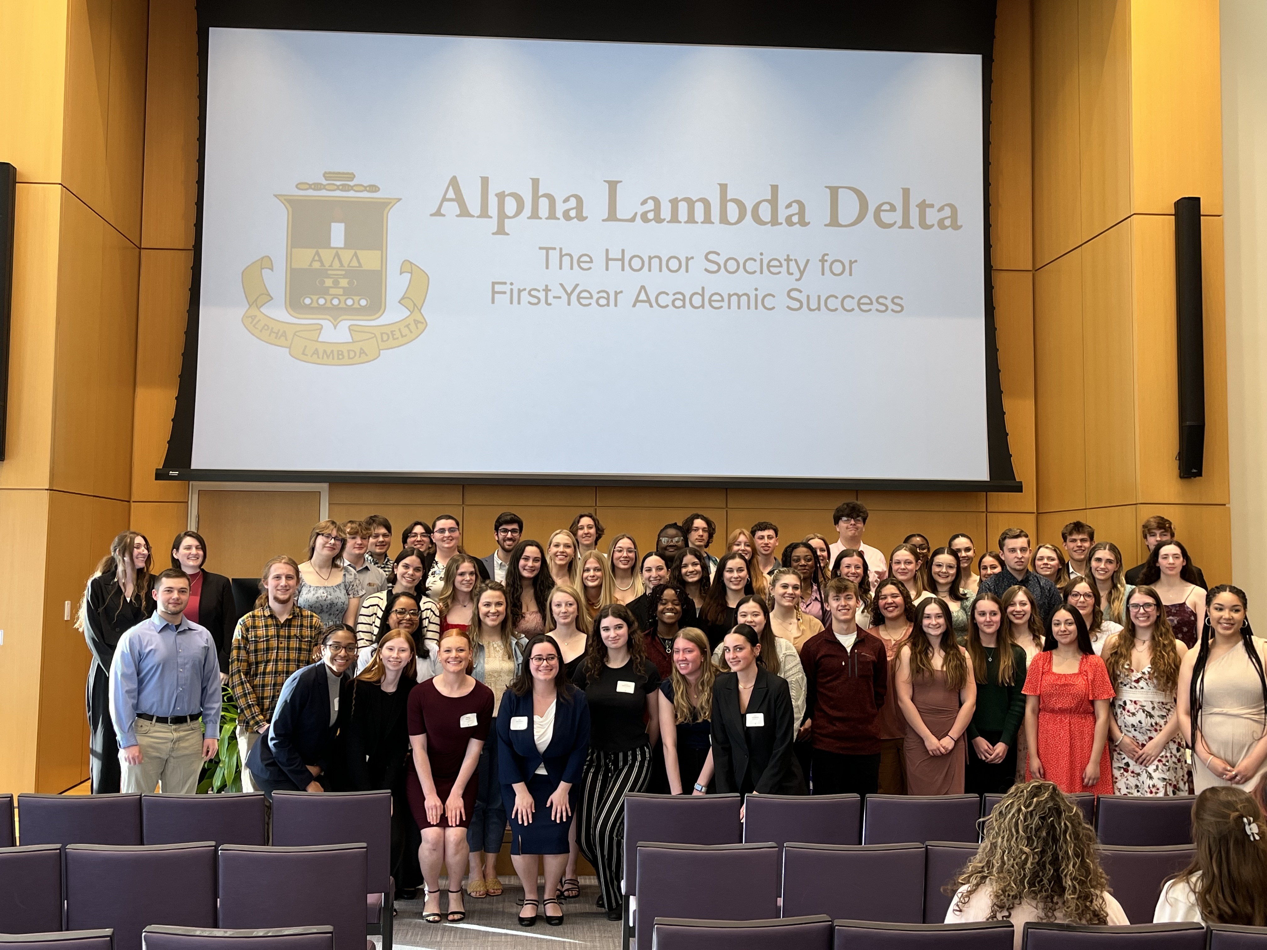 The Alpha Lambda Delta, James Madison University, 2025 Induction Ceremony
