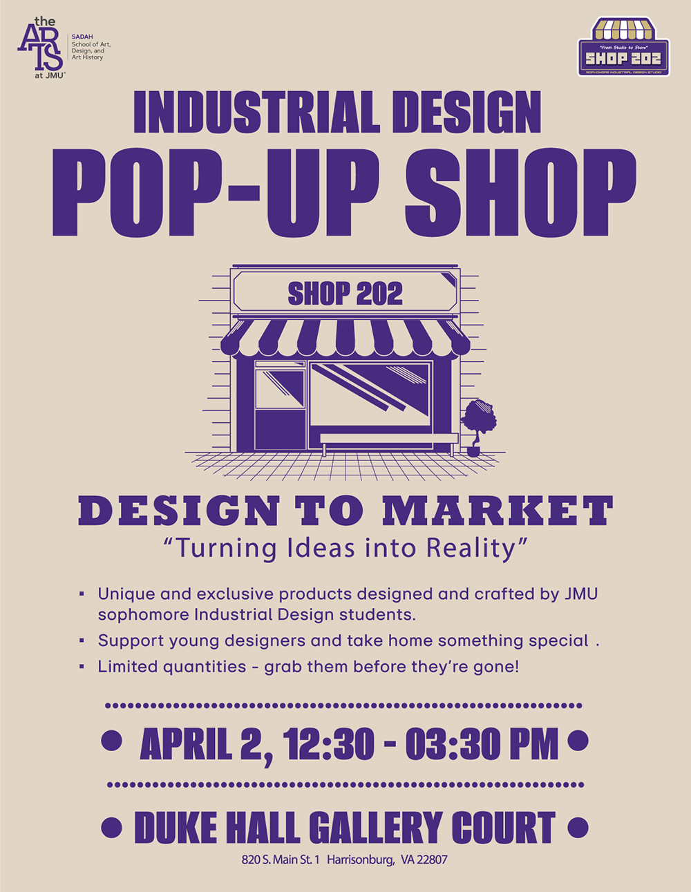 pop up shop flier