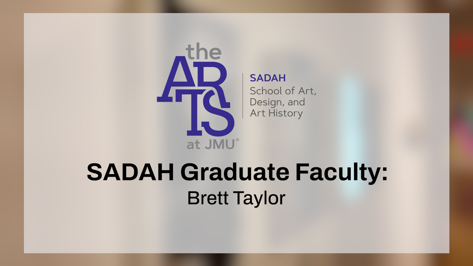 Graduate Faculty Advice Taylor
