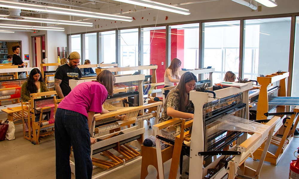 fibers class with looms