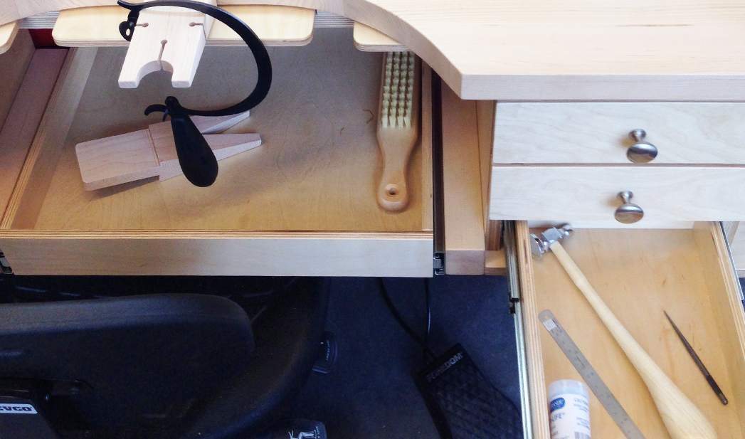 metals studio bench