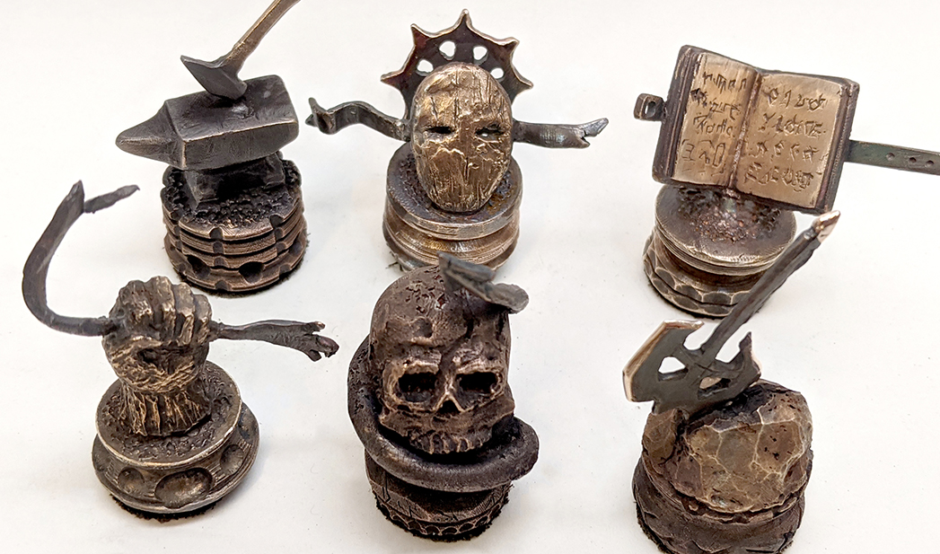 metal game pieces