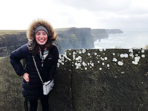 Chelsea and her friends visited the Cliffs of Moher in Ireland on a weekend trip.