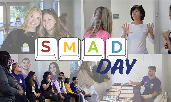 A composite image of students and alumni from previous SMAD Days