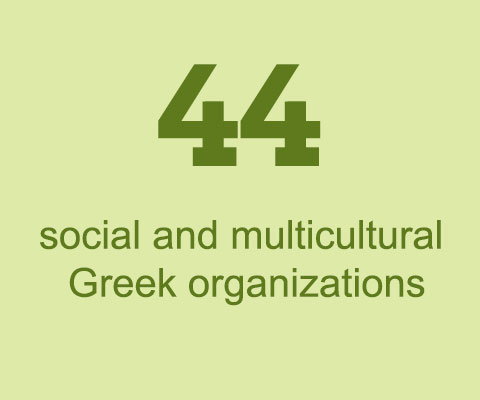 73 Greek organizations on campus