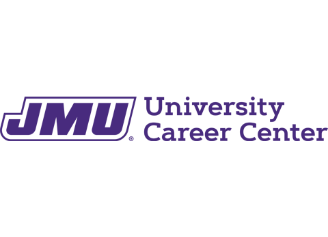 JMU University Career Center logo in purple text.
