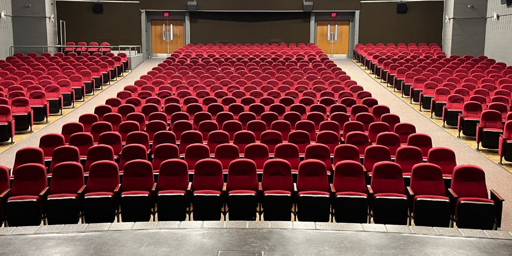 Grafton-Stovall Theater view from center stage.