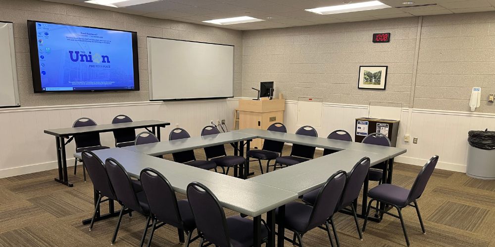 Taylor 206 setup in Hollow Square style viewed from left rear of room.