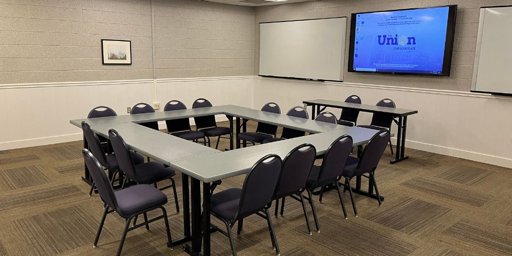 Taylor 206 setup in Hollow Square style viewed from left rear of room.