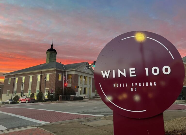 Wine 100 NC signage